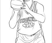 Coloriage Shaquille O&rsquo;Nea de NBA