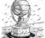 Coloriage Troph&eacute;e des champions NBA