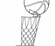 Coloriage Troph&eacute;e du championnat NBA Larry O'Brien