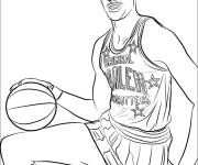 Coloriage Wilt Chamberlain de la NBA