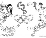 Coloriage Jeux Olympiques pour enfant