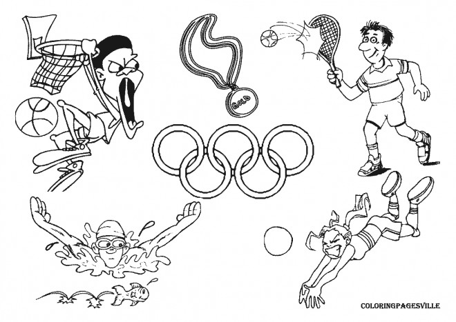 Coloriage Jeux Olympiques pour enfant dessin gratuit à ...