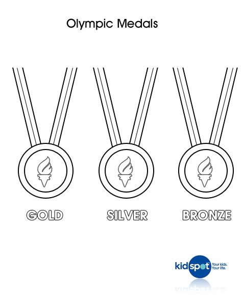 Coloriage et dessins gratuits Les trois Médailles Olympiques à imprimer