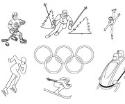 Coloriage et dessins gratuit Olympique maternelle à imprimer