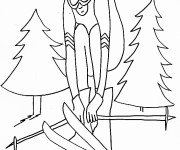 Coloriage Sport de Jeux Olympiques d'hiver