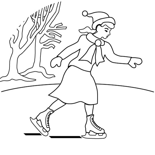 Coloriage Patin A Glace