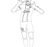 Coloriage Célébration de Neymar de PSG