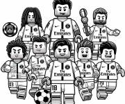 Coloriage Joueurs Lego PSG