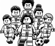 Coloriage et dessins gratuit Lego Paris Saint Germain FC à imprimer