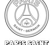 Coloriage et dessins gratuit Logo de l'équipe de foot PSG à imprimer