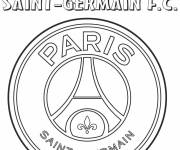 Coloriage Logo de Paris Saint Germain PSG