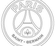 Coloriage et dessins gratuit Logo de PSG à imprimer