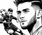Coloriage Paris Saint Germain maternelle
