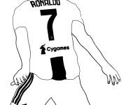 Coloriage CR7 le top de foot