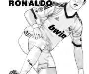Coloriage Cristiano Ronaldo à télécharger