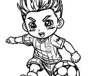 Coloriage Cristiano Ronaldo Chibi