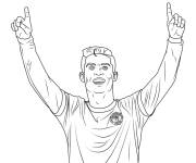 Coloriage Cristiano Ronaldo CR7 en ligne
