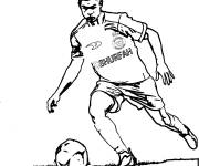 Coloriage Cristiano Ronaldo pendant le match de Al Nassr