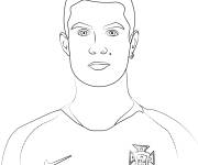 Coloriage Image de Cristiano Ronaldo