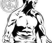 Coloriage Le tout puissant Cristiano Ronaldo