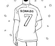 Coloriage Le vainqueur Cristiano Ronaldo
