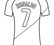 Coloriage Maillot de Cristiano Ronaldo