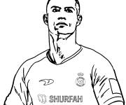 Coloriage Ronaldo CR7 de Al Nassr