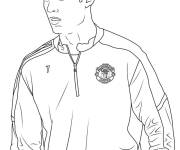 Coloriage Ronaldo de Man United