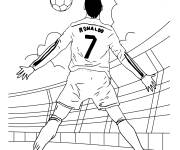 Coloriage Ronaldo en couleurs