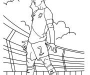 Coloriage Ronaldo marque un but