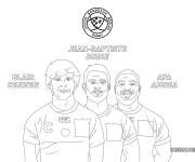 Coloriage Affiche union bordeaux begles de Rugby