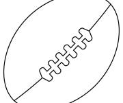 Coloriage Balle de rugby en &eacute;moji