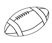 Coloriage et dessins gratuit Ballon de rugby à imprimer