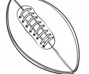 Coloriage Ballon rugby vip