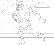 Coloriage Buteur de rugby