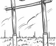 Coloriage Cage de rugby