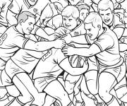 Coloriage Conflit rugby
