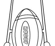 Coloriage Coup franc de rugby &agrave; colori