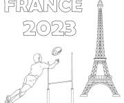 Coloriage Coupe du monde de rugby en France