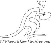 Coloriage Equipe d'Australie de rugby