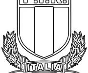 Coloriage Equipe d'Italie de rugby