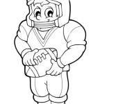 Coloriage Garcon mignon de rugby