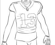 Coloriage Joueur de football am&eacute;ricain populaire