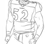 Coloriage Joueur de football am&eacute;ricain populaire cp