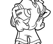 Coloriage Joueur de rugby de Disney