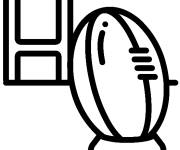 Coloriage et dessins gratuit Joueur en &eacute;moji à imprimer