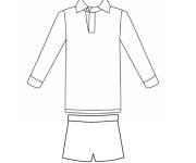 Coloriage Kit de rugby