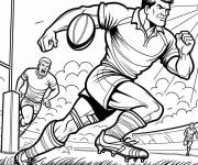 Coloriage Ligue de rugby en France
