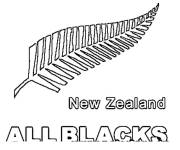 Coloriage Logo New zealand de rugby