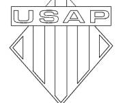 Coloriage Logo USAP de rugby
